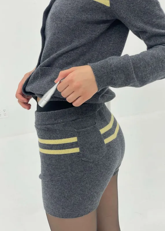 🎁 Cashmere Wool Stripe Short (100% off) made by FIND ME NOW