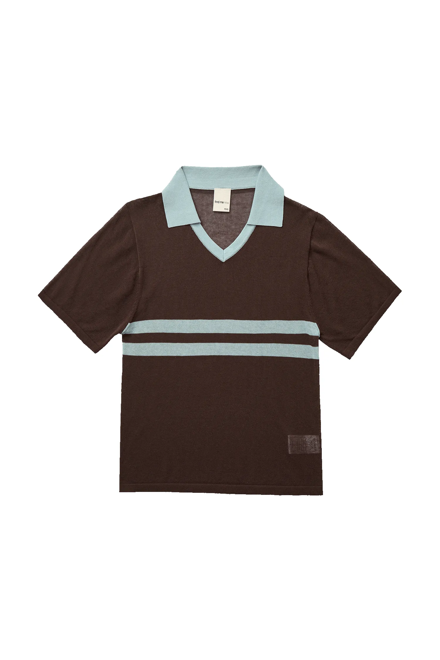 ARACI KNIT POLO TOP IN COCOA CREAM sold by FIND ME NOW product image thumbnail 2