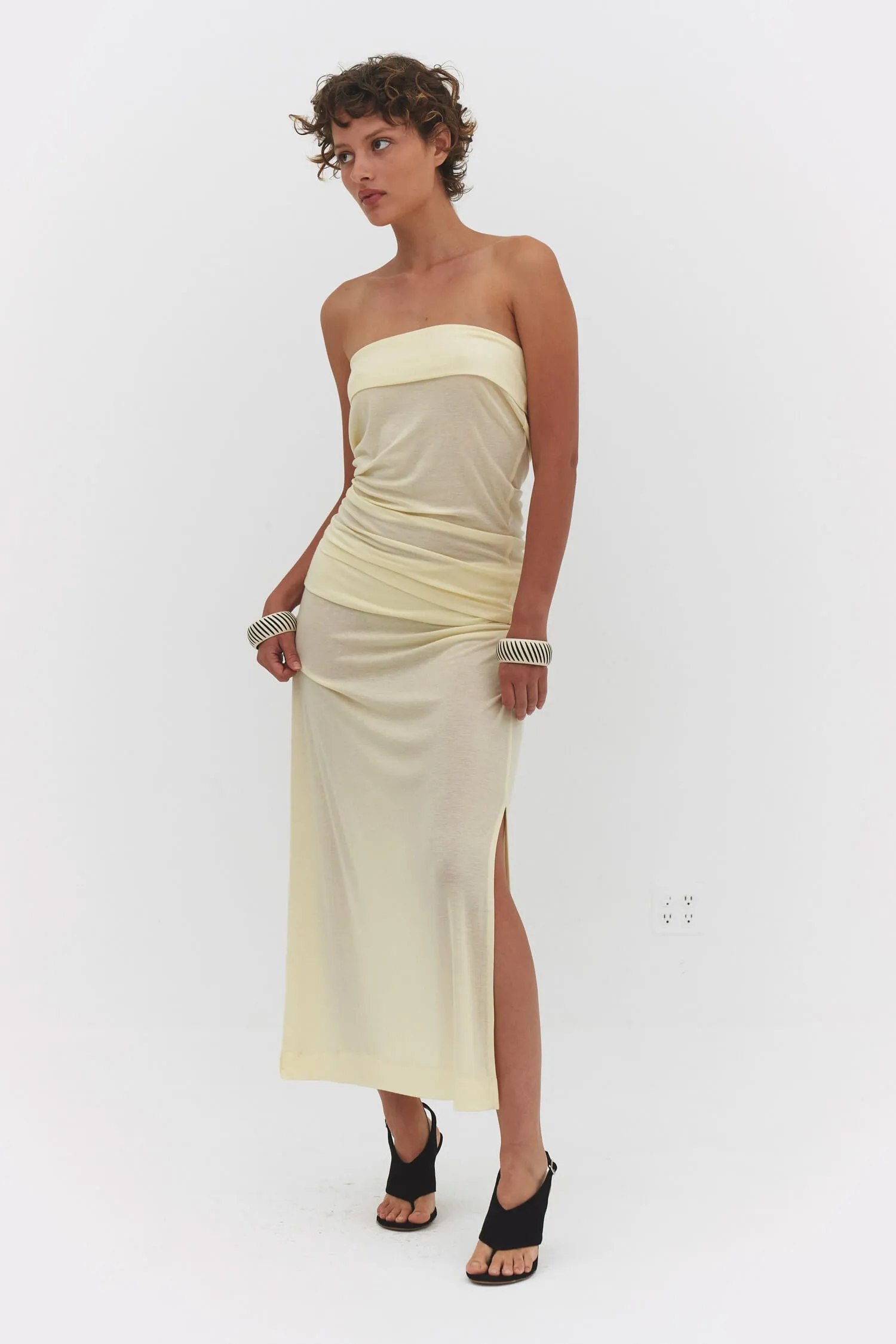 NARA TUBE TOP IN BUTTER sold by FIND ME NOW product image thumbnail 5