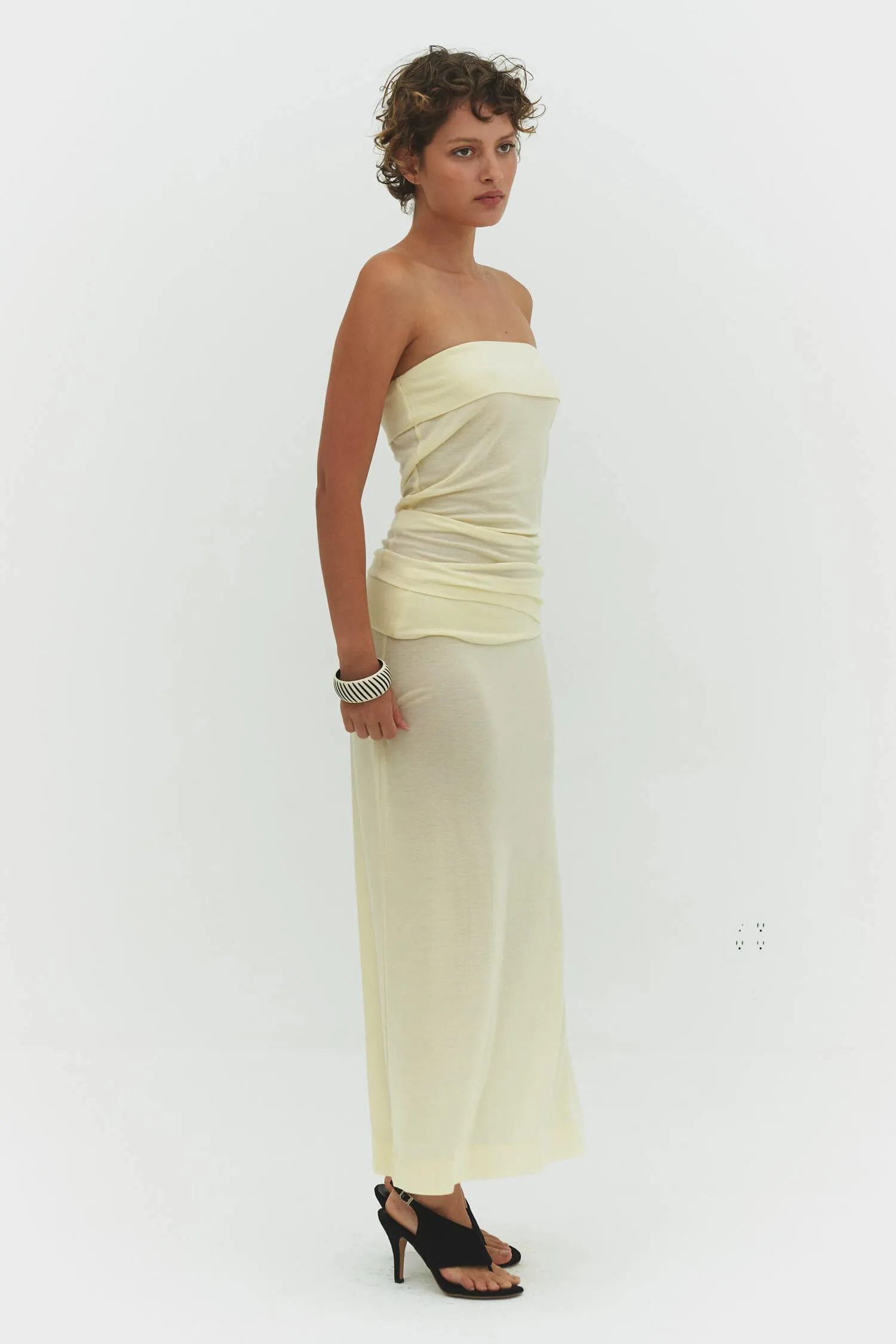 NARA TUBE TOP IN BUTTER sold by FIND ME NOW product image thumbnail 3