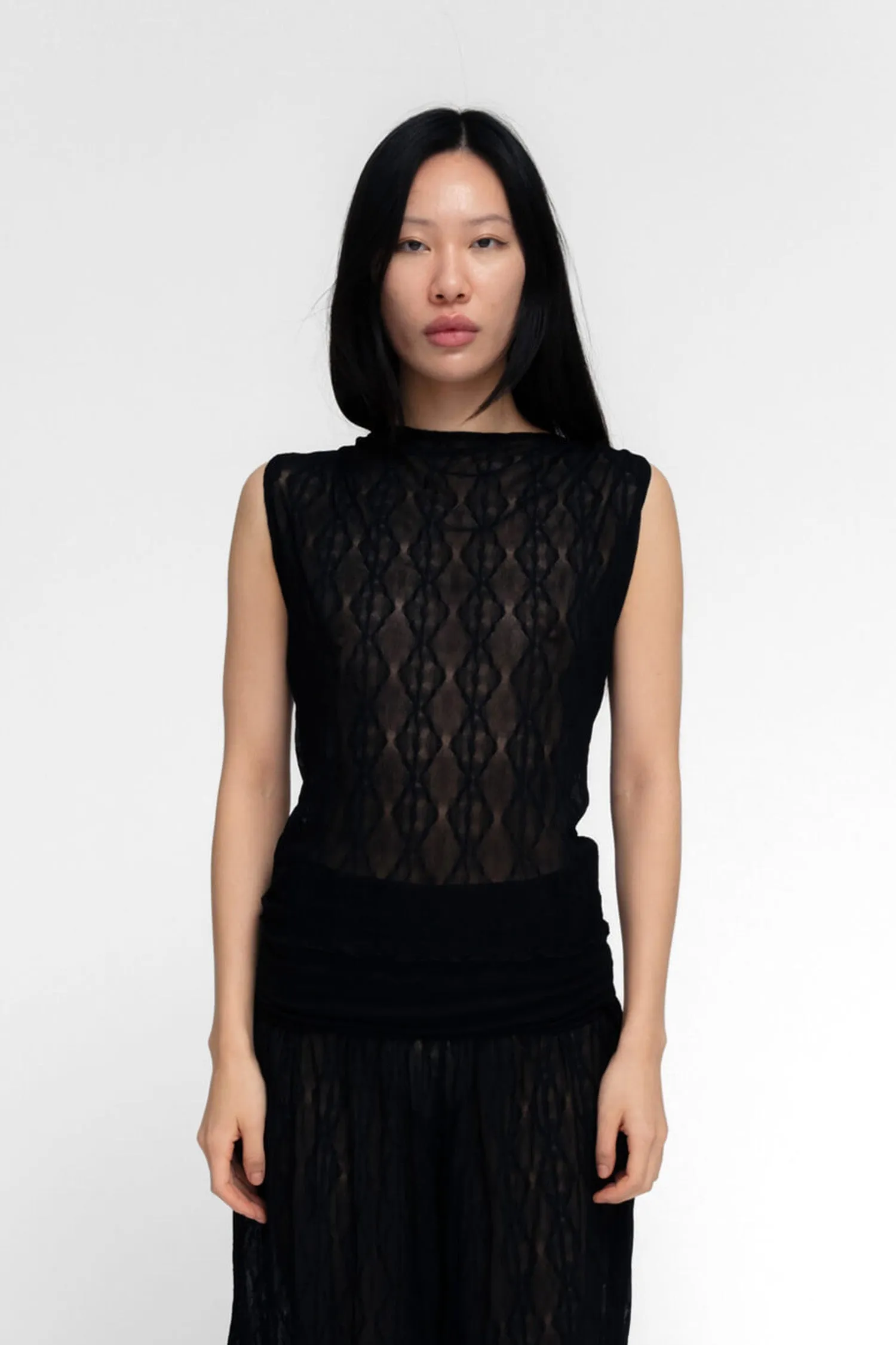 FLORA TOP IN BLACK sold by FIND ME NOW