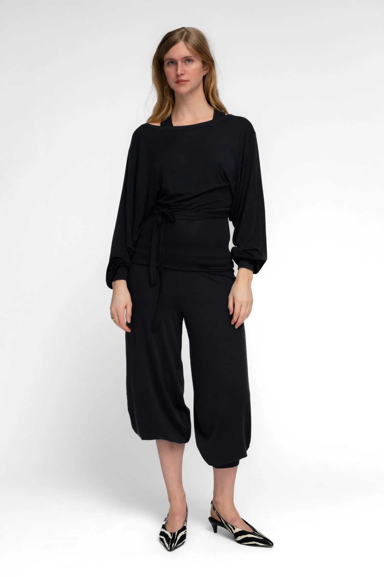BALLERINA TIE TOP IN CHARCOAL sold by FIND ME NOW product image thumbnail 5