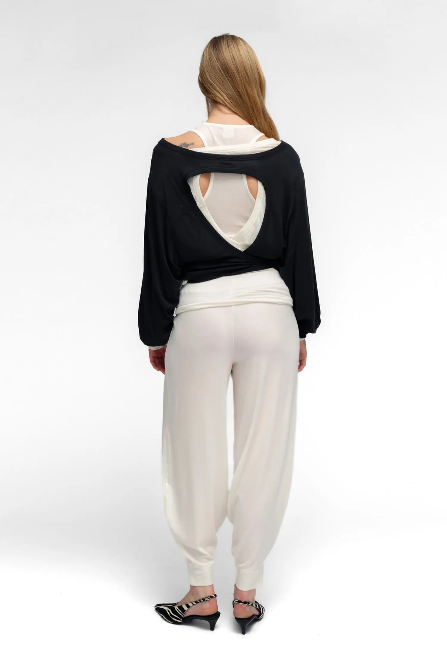 BALLERINA TIE TOP IN CHARCOAL sold by FIND ME NOW product image thumbnail 4