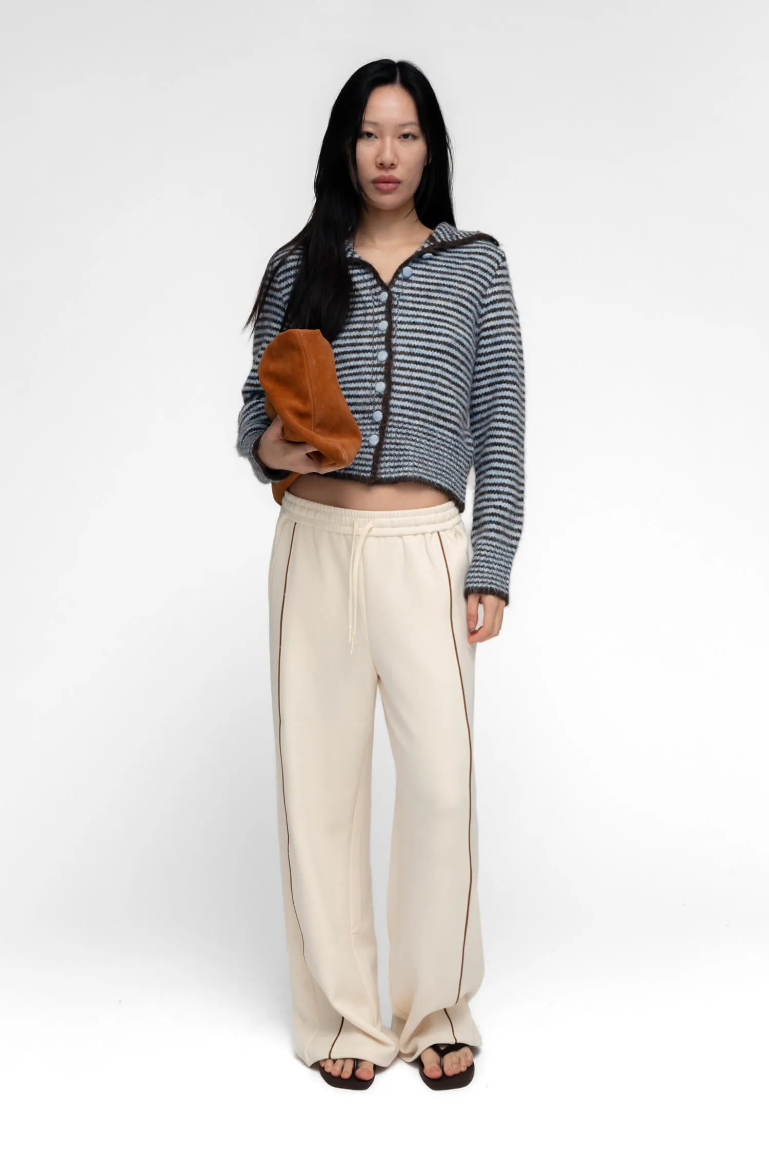 HO-SOOK KNIT CARDIGAN IN BLUE STRIPE sold by FIND ME NOW product image thumbnail 3