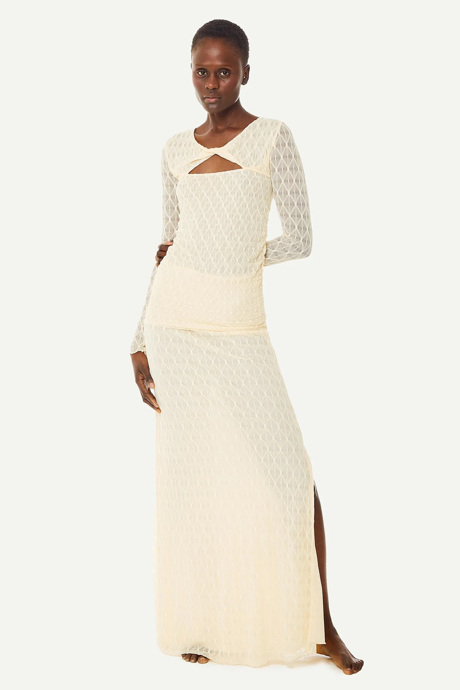 Geo Lace Twist Long Sleeve sold by FIND ME NOW product image thumbnail 2