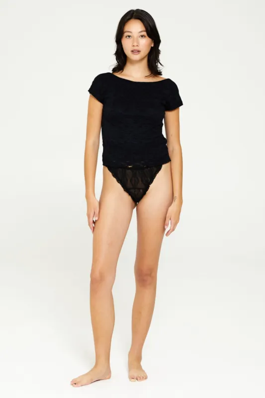 Moonlight Mesh Backless Tee sold by FIND ME NOW