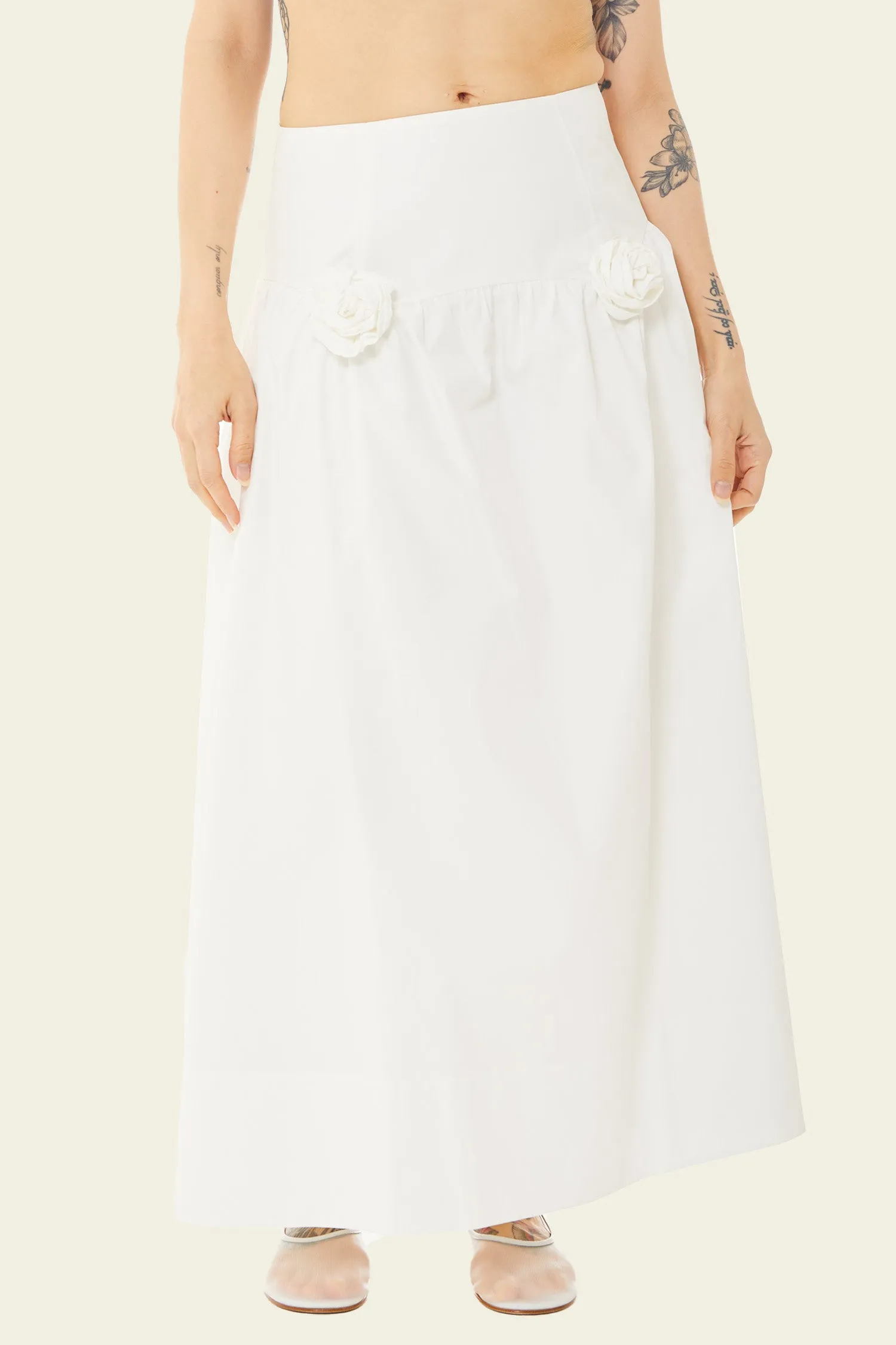 Tamia Pleated Skirt in Bone sold by FIND ME NOW product image thumbnail 5