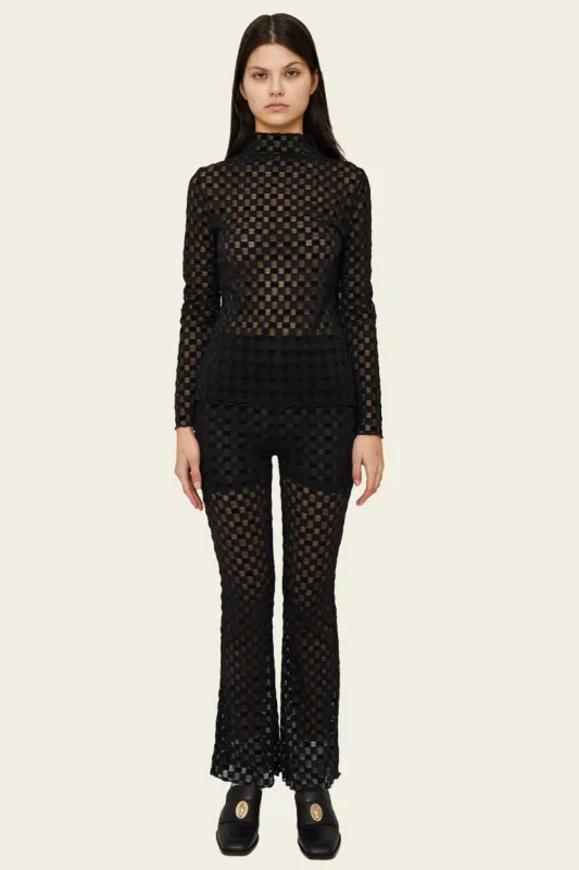 Harmony Checkered Mesh Pant sold by FIND ME NOW