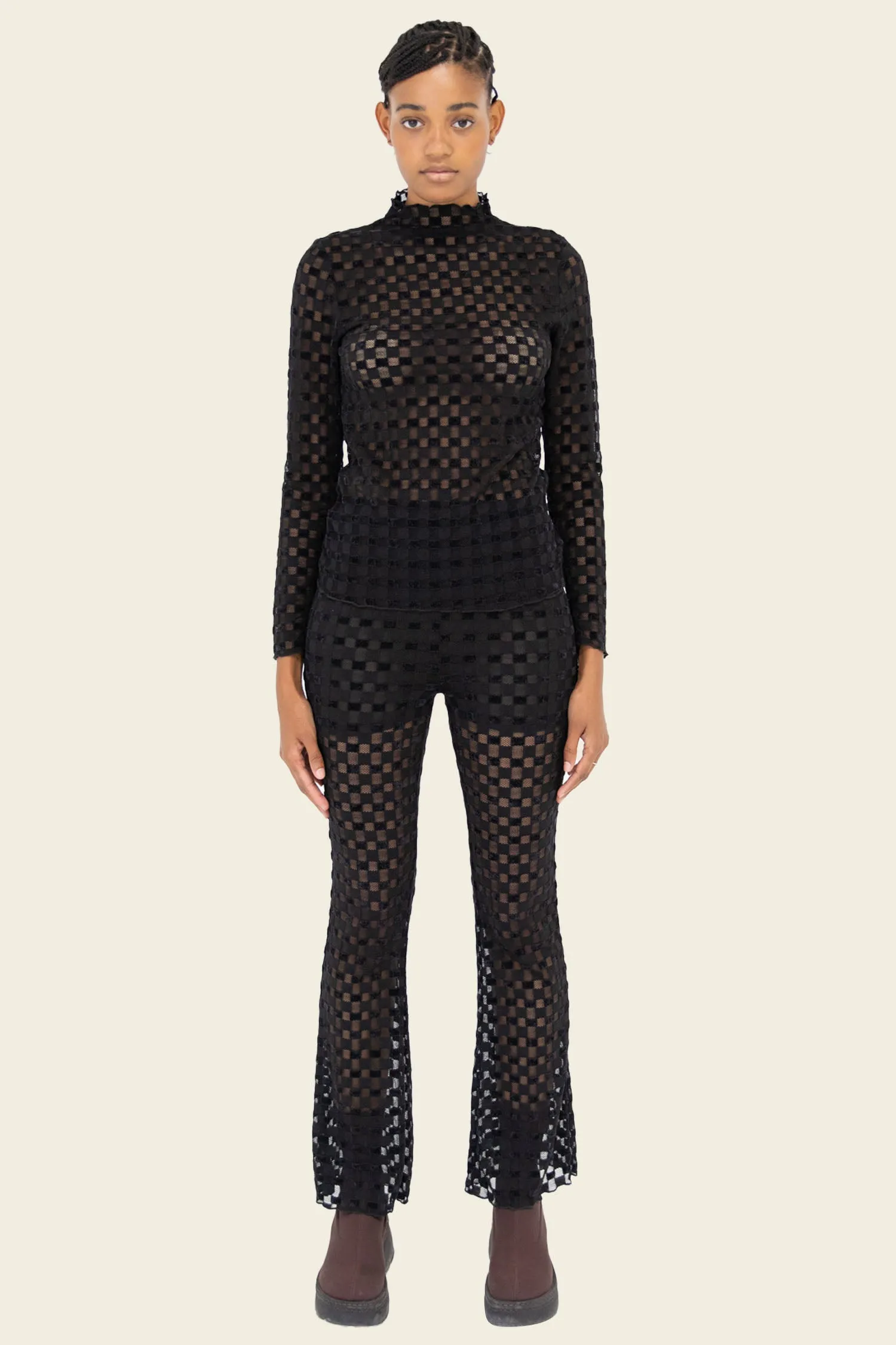 Harmony Checkered Mesh Pant sold by FIND ME NOW product image thumbnail 3