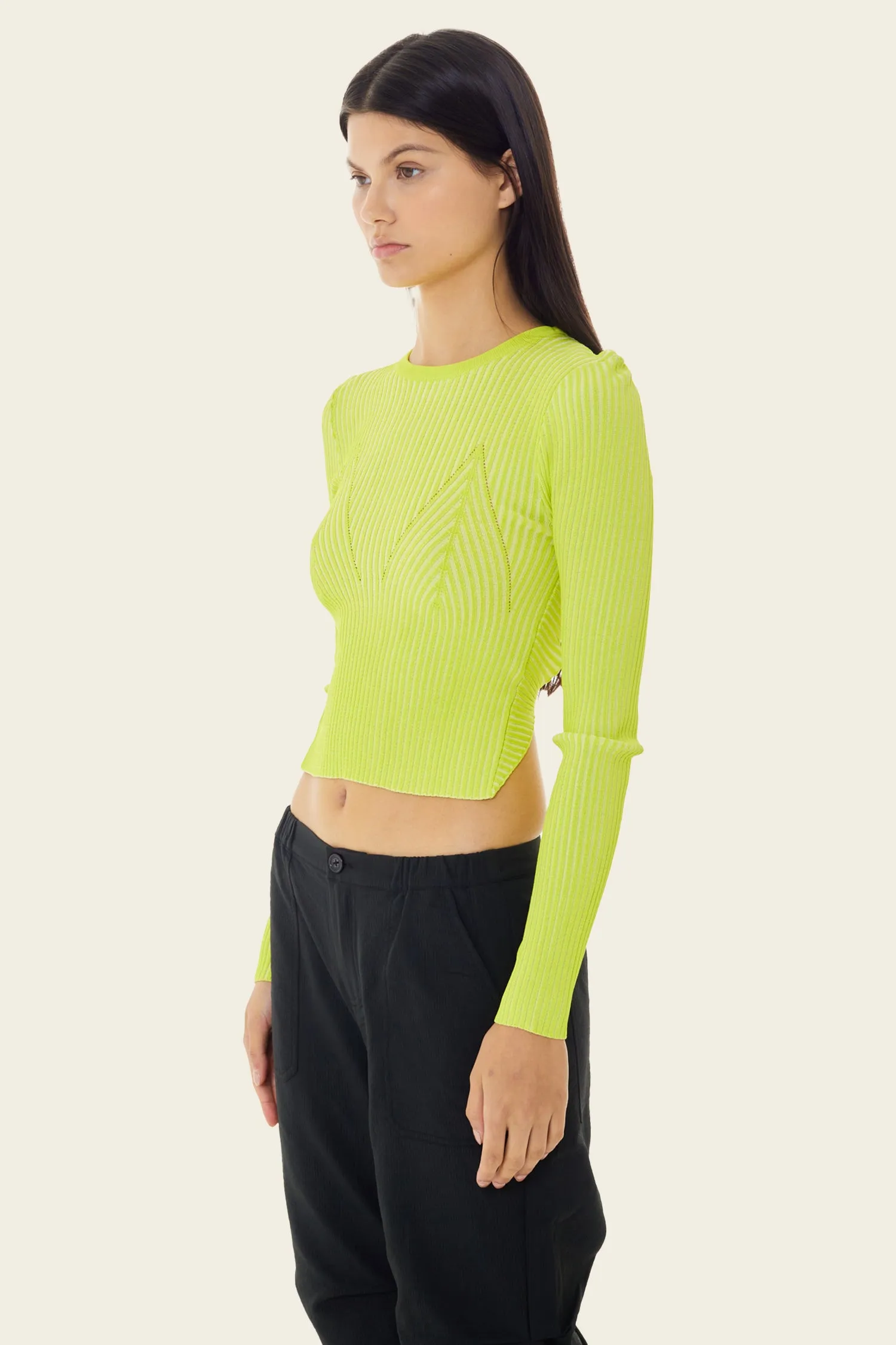 Audrey Ribbed Knit Crop Top sold by FIND ME NOW product image thumbnail 3