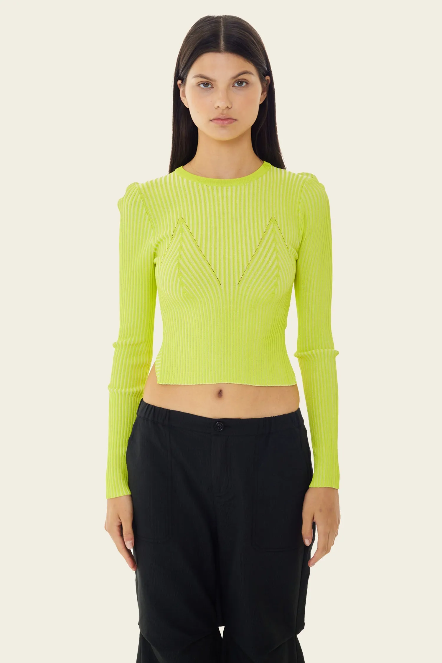 Audrey Ribbed Knit Crop Top sold by FIND ME NOW