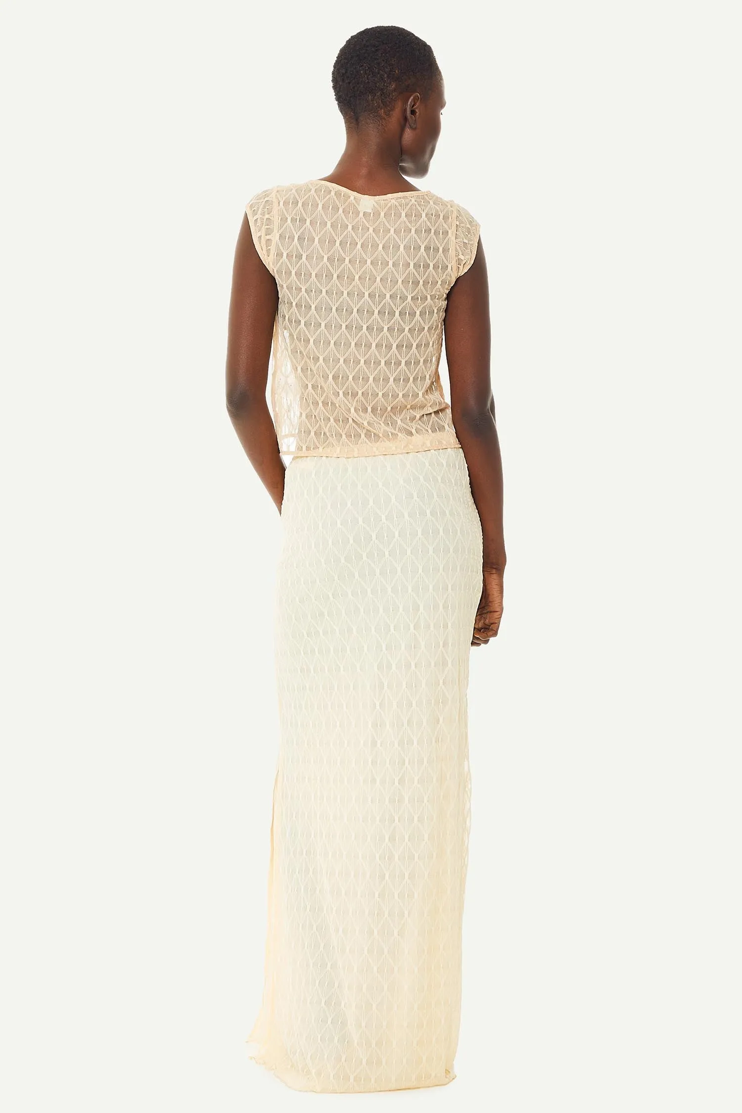 Geo Lace Tie Front Top sold by FIND ME NOW product image thumbnail 5