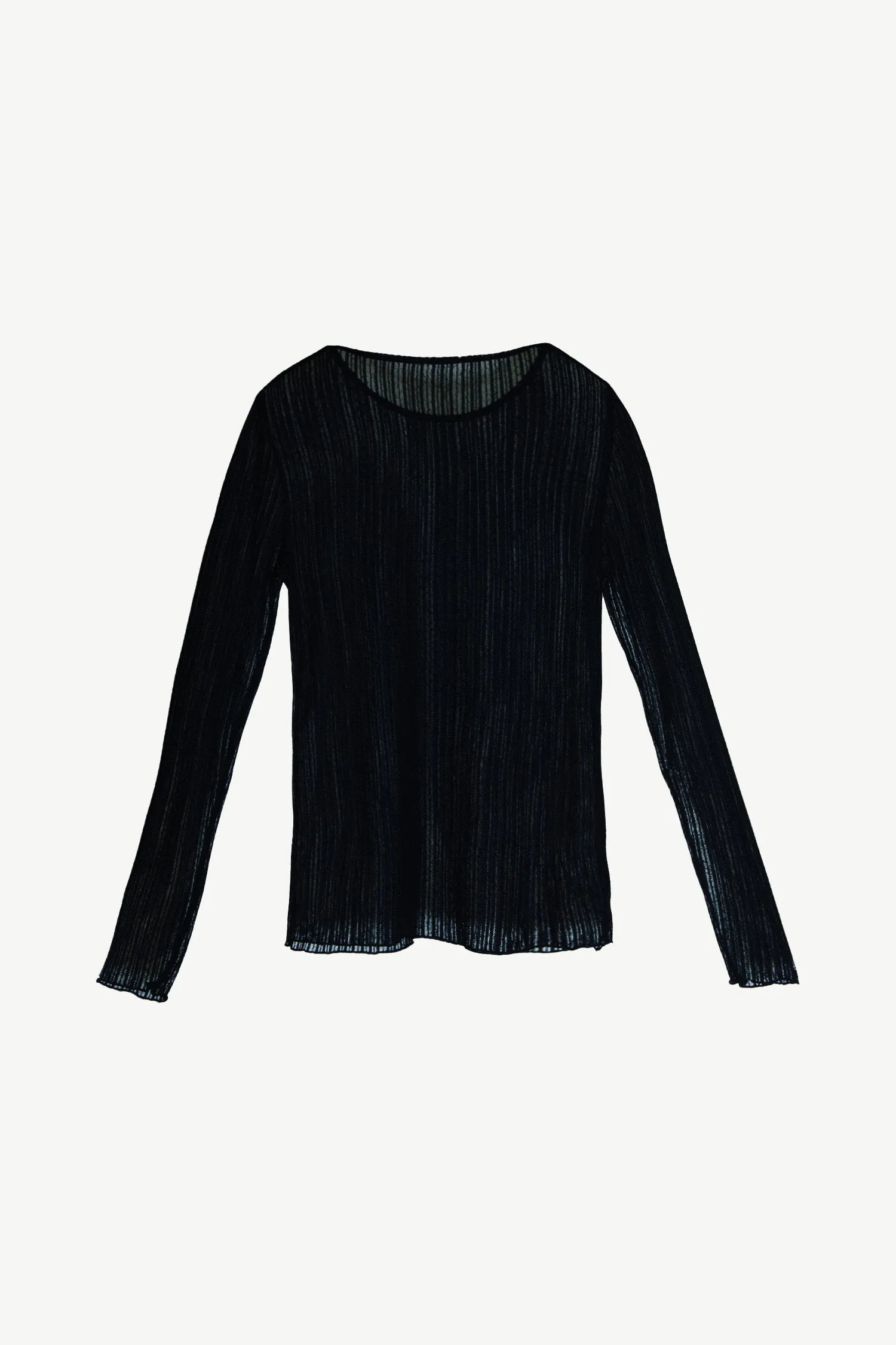 Ribbed Mesh Crew Long Sleeve sold by FIND ME NOW product image thumbnail 5