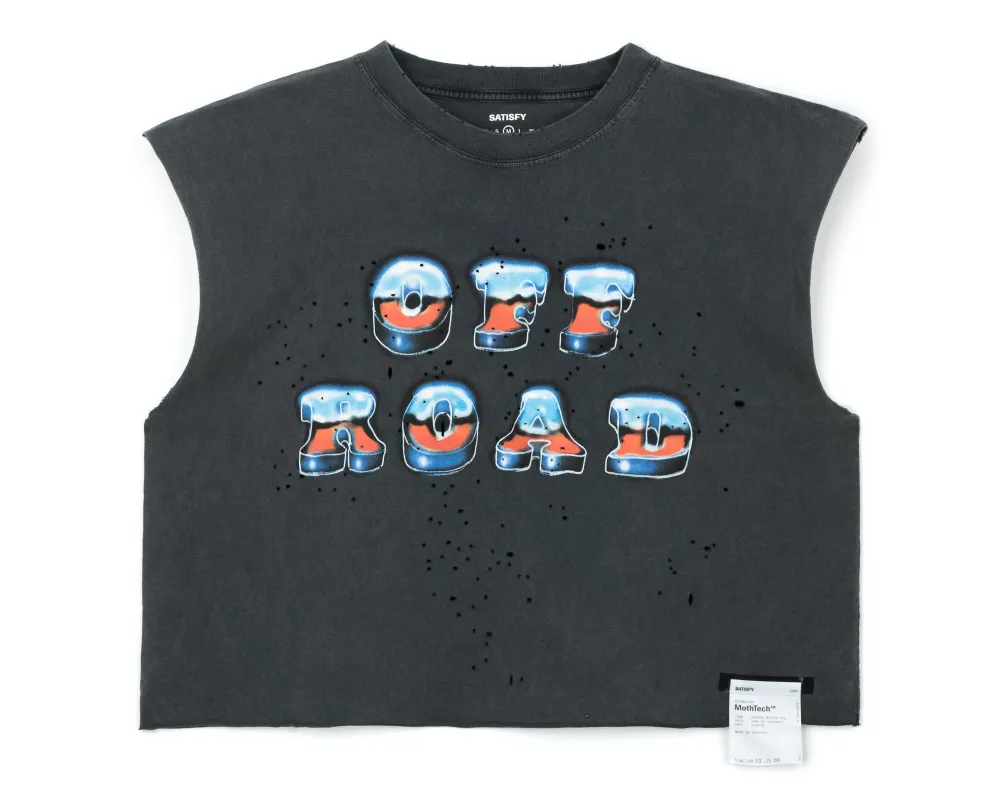 MothTech™ Cropped Muscle Tee made by Satisfy Running