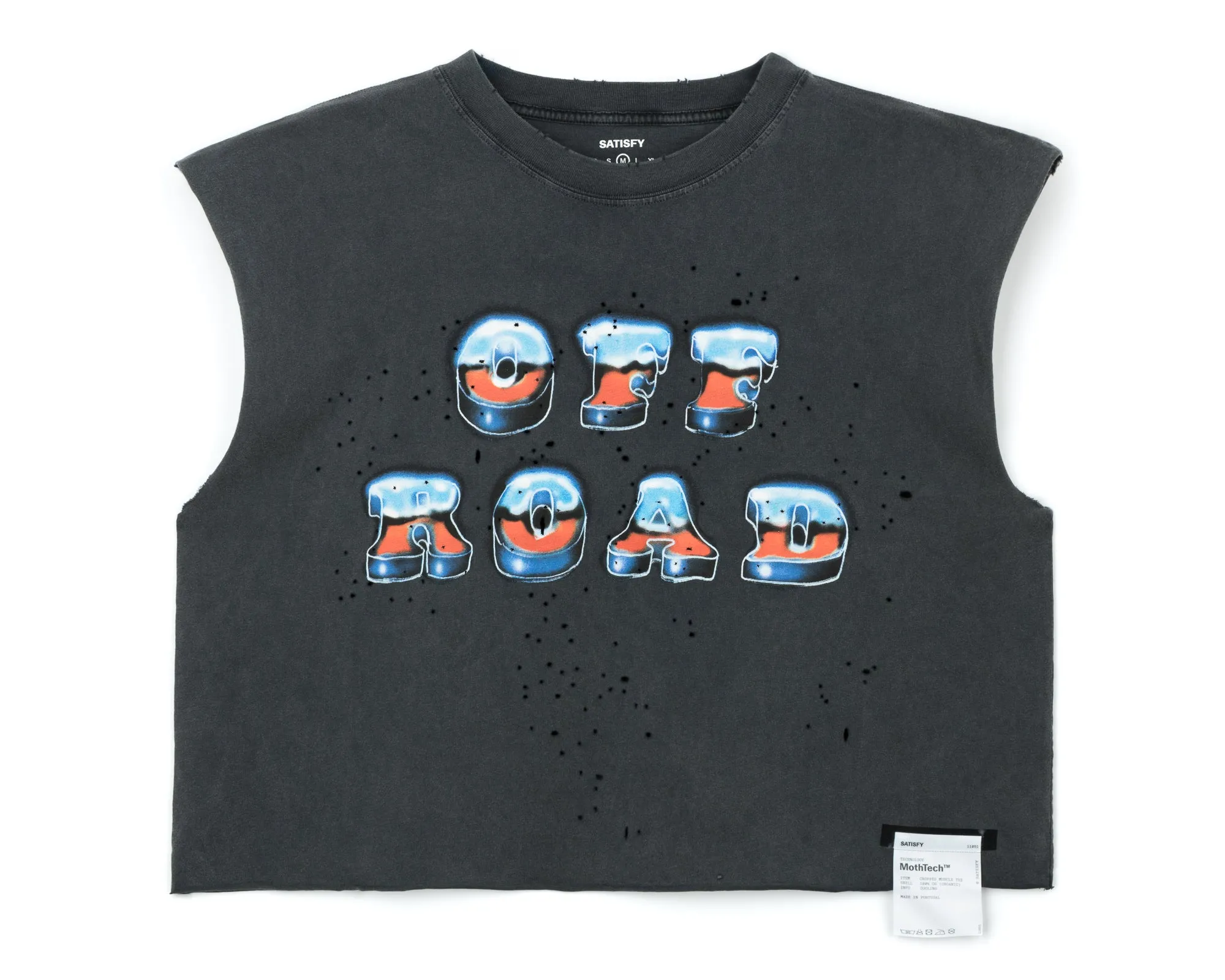 MothTech™ Cropped Muscle Tee sold by Satisfy Running