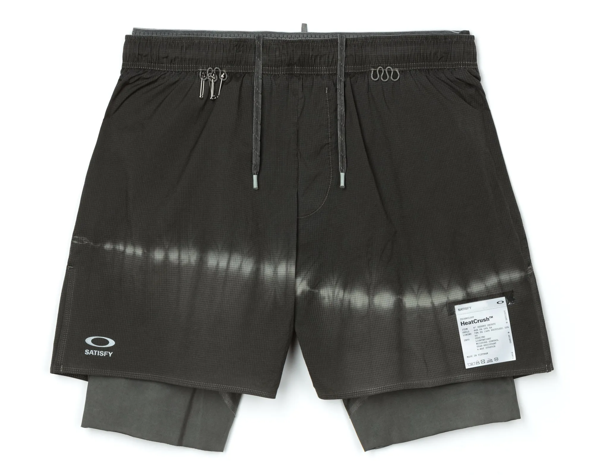 SATISFY® Oakley® HeatCrush™ 8" Desert Shorts sold by Satisfy Running