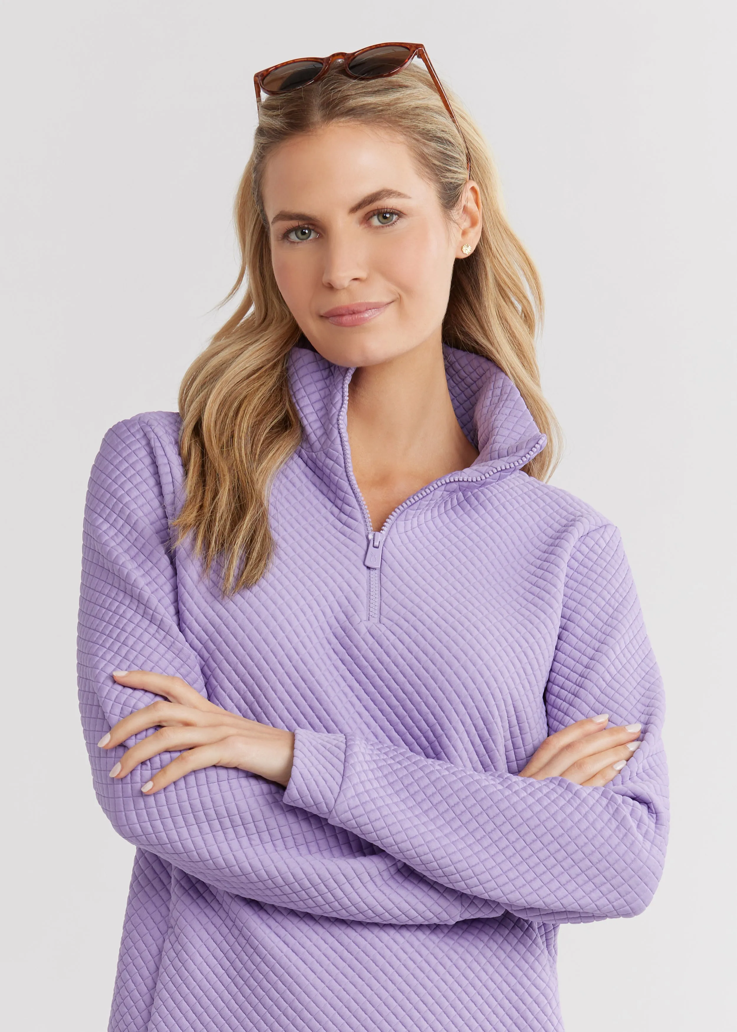 Pocomo Pullover in Waffle (Violet) sold by Dudley Stephens product image thumbnail 2