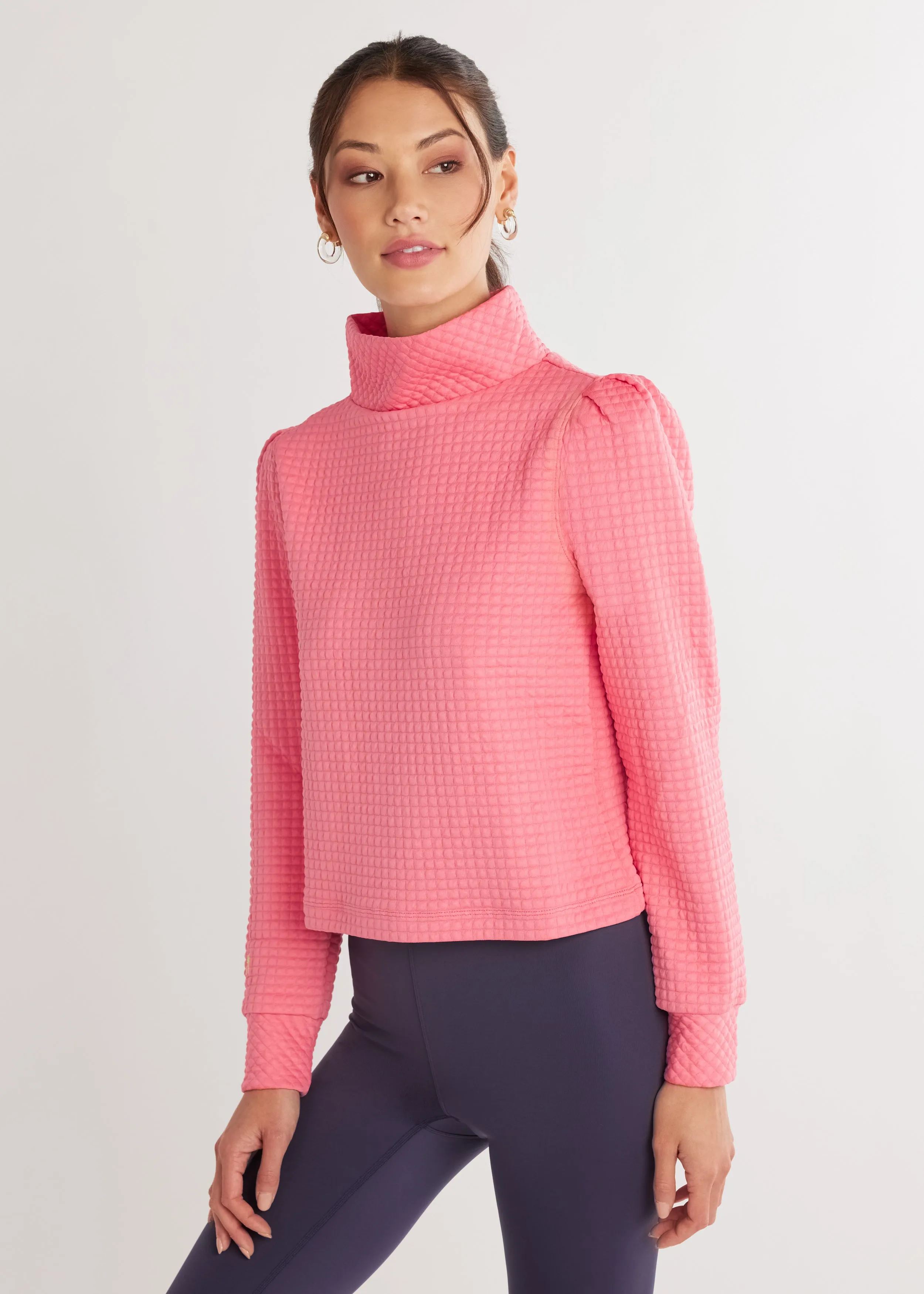 Crown Lane Top in Waffle (Pink Lemonade) sold by Dudley Stephens