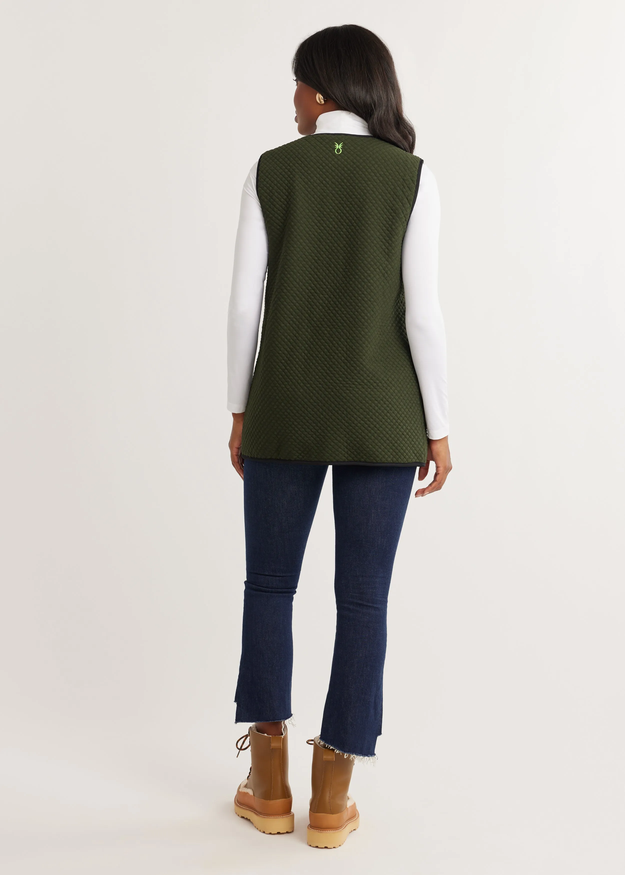 Reggie Vest in Waffle (Spruce) sold by Dudley Stephens product image thumbnail 4