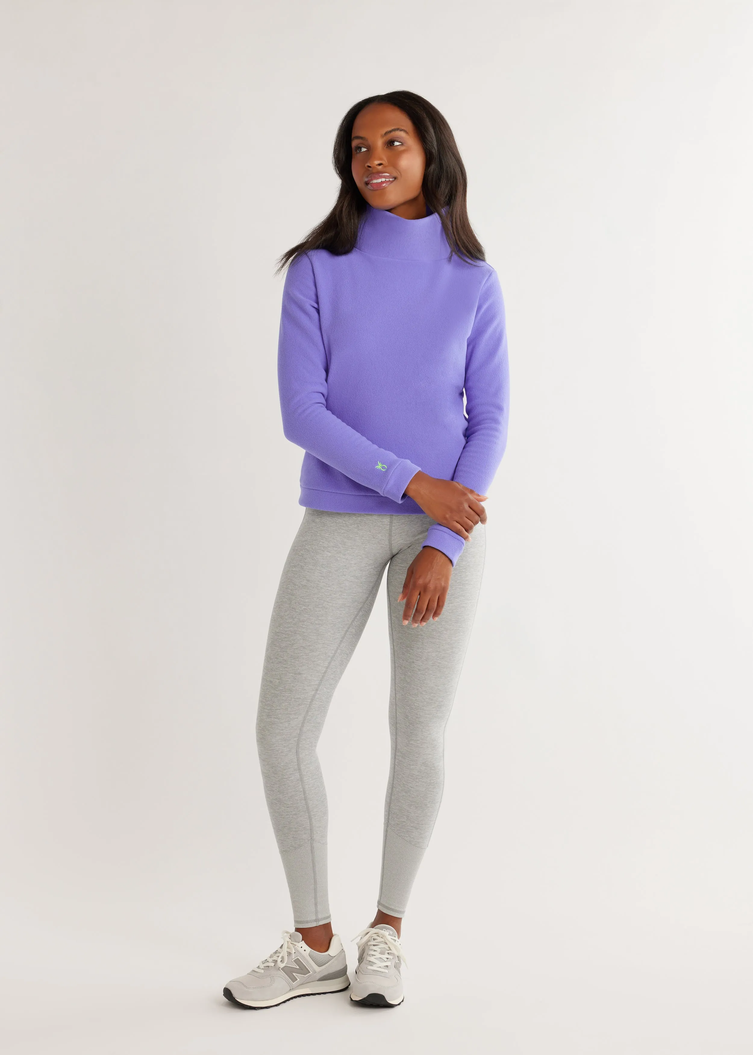 Park Slope Turtleneck in Terry Fleece (Royal Violet) sold by Dudley Stephens product image thumbnail 3
