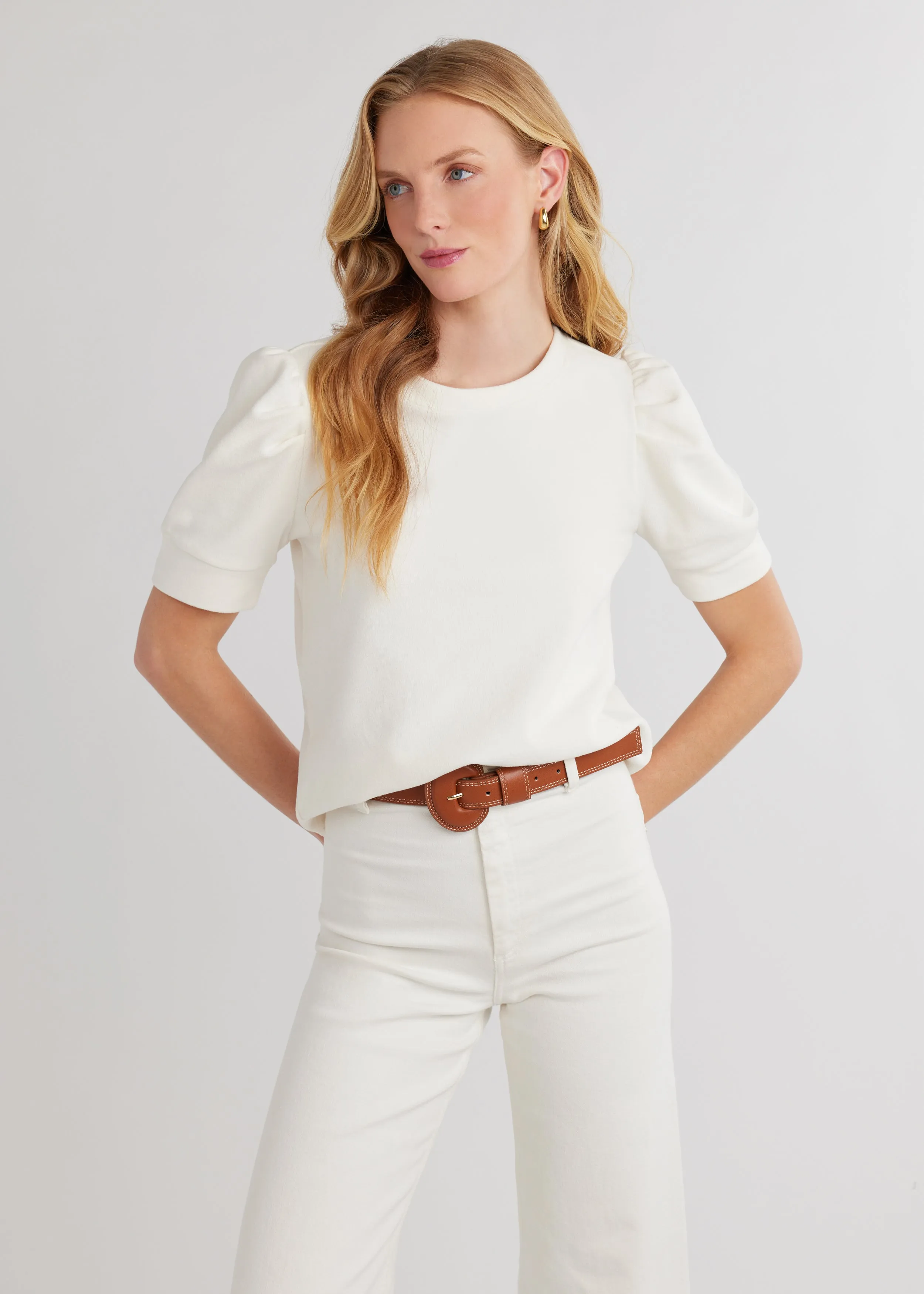 Walker's Point Puff in Terry Fleece (Cream) sold by Dudley Stephens