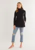Cobble Hill Turtleneck in Terry Fleece (Black) sold by Dudley Stephens