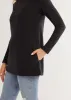 Cobble Hill Turtleneck in Terry Fleece (Black) sold by Dudley Stephens