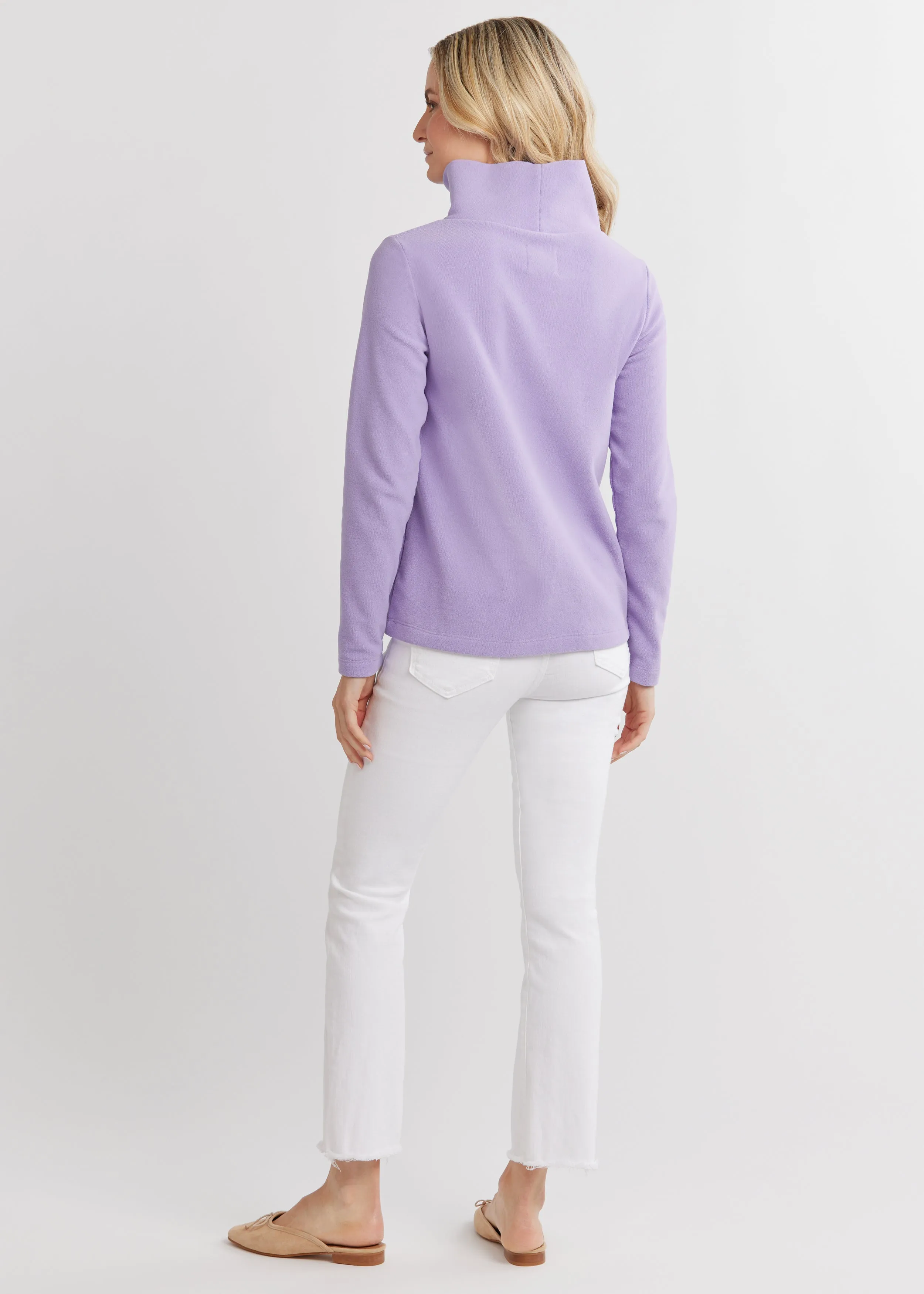 Greenpoint Turtleneck in Terry Fleece (Violet) sold by Dudley Stephens product image thumbnail 3
