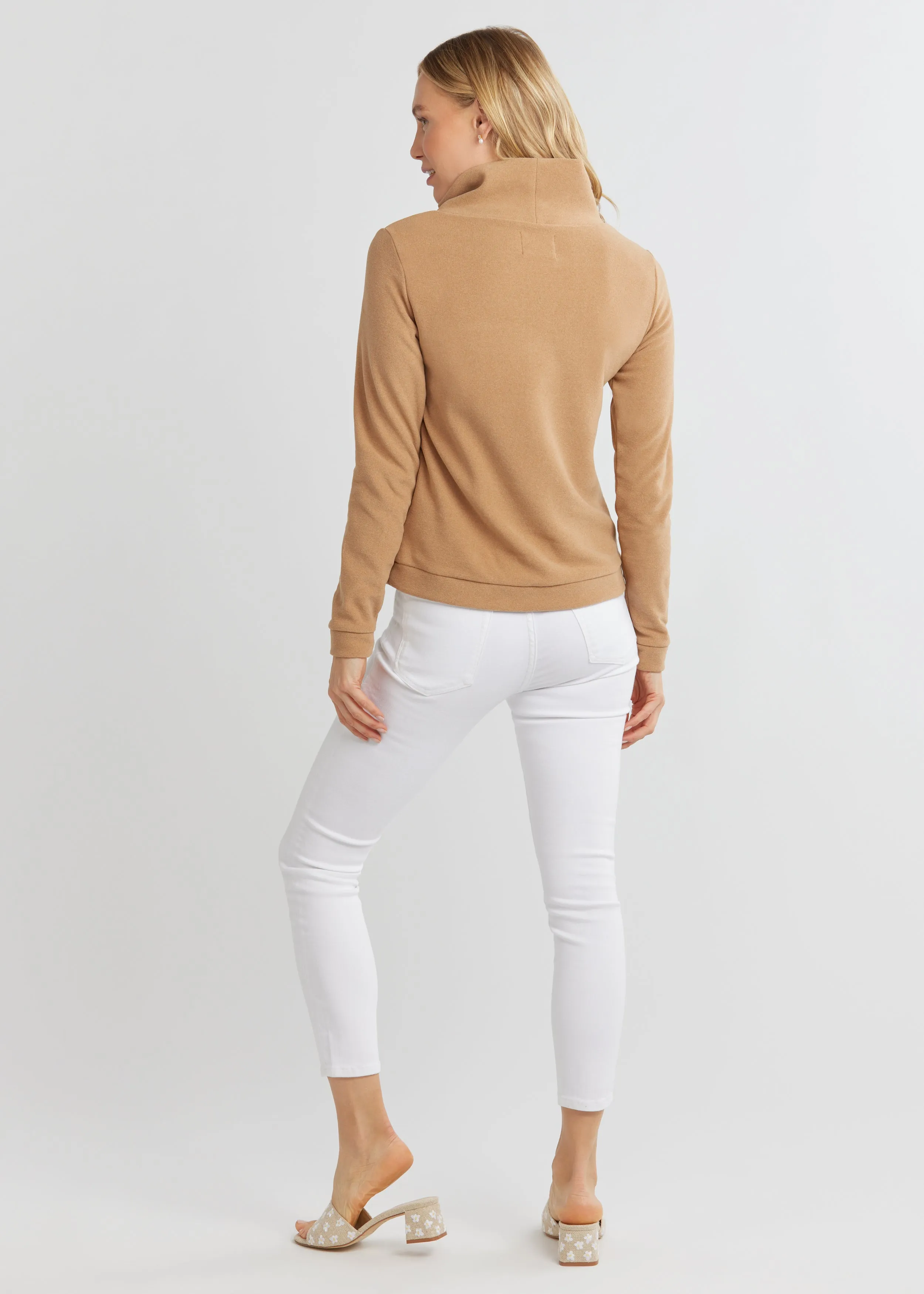 Park Slope Turtleneck in Terry Fleece (Camel) sold by Dudley Stephens product image thumbnail 4