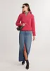Kaki Pullover in Sherpa Fleece (Berry) sold by Dudley Stephens
