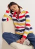 Kaki Pullover in Sherpa Fleece (Camp Stripe) sold by Dudley Stephens