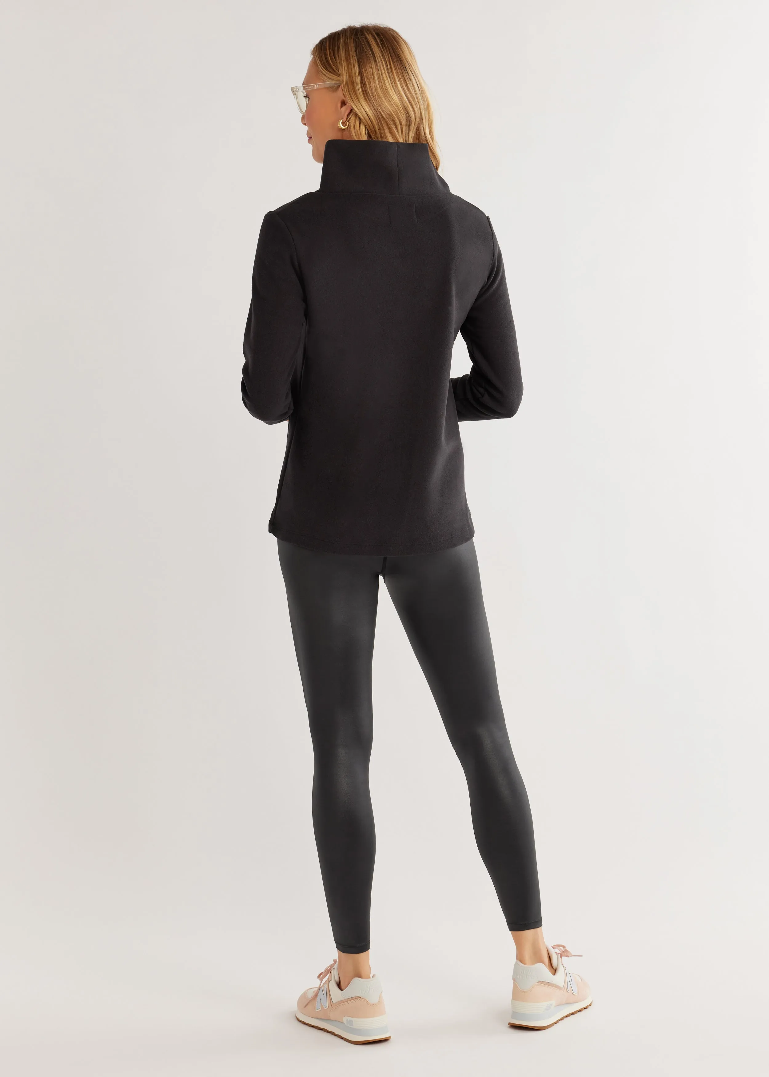 Greenpoint Turtleneck in Terry Fleece (Black) sold by Dudley Stephens product image thumbnail 3