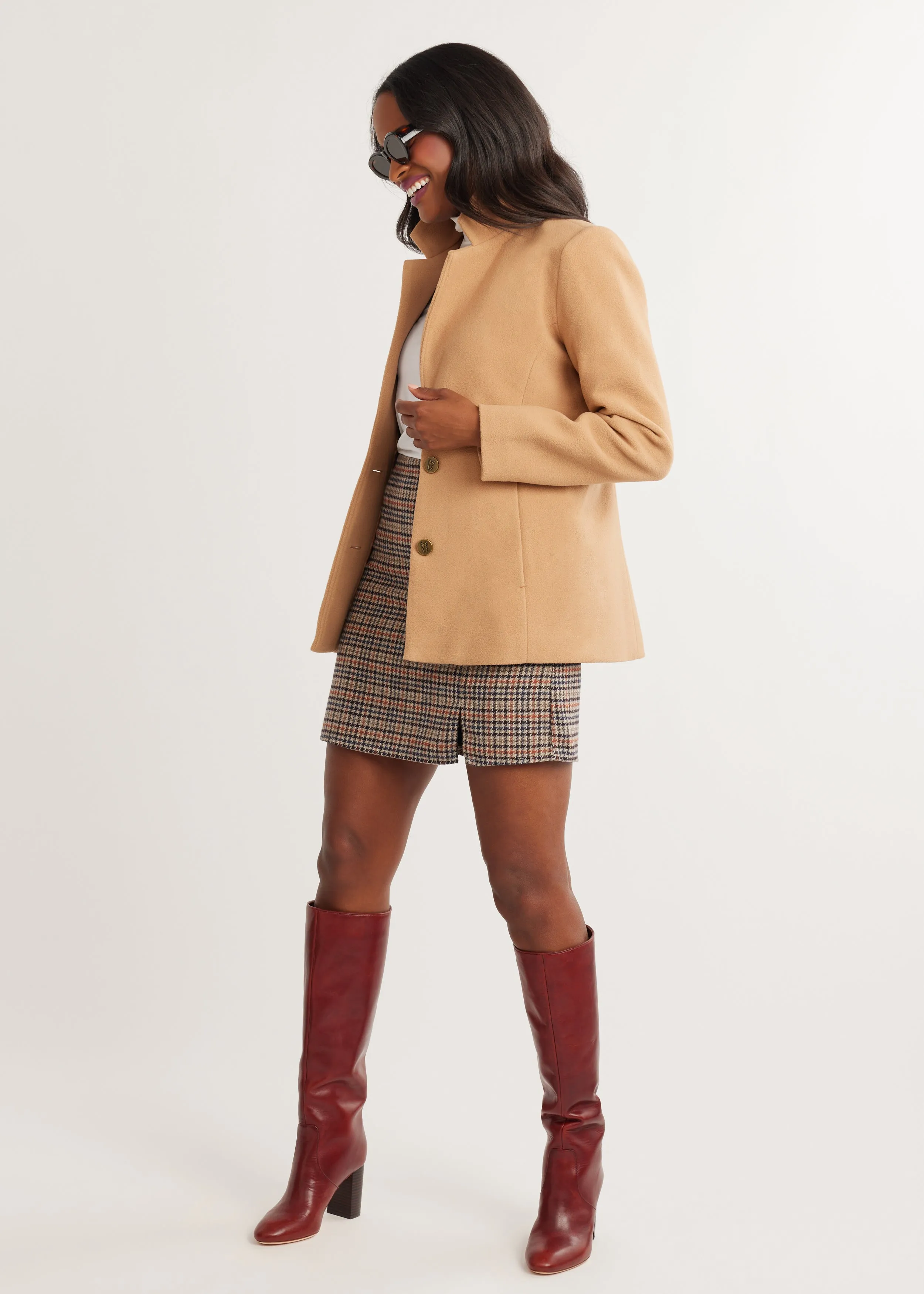 Wellington Blazer in Vello Fleece (Camel) sold by Dudley Stephens product image thumbnail 3