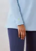 Cobble Hill Turtleneck in Terry Fleece (Ice Blue) sold by Dudley Stephens