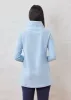 Cobble Hill Turtleneck in Terry Fleece (Ice Blue) sold by Dudley Stephens