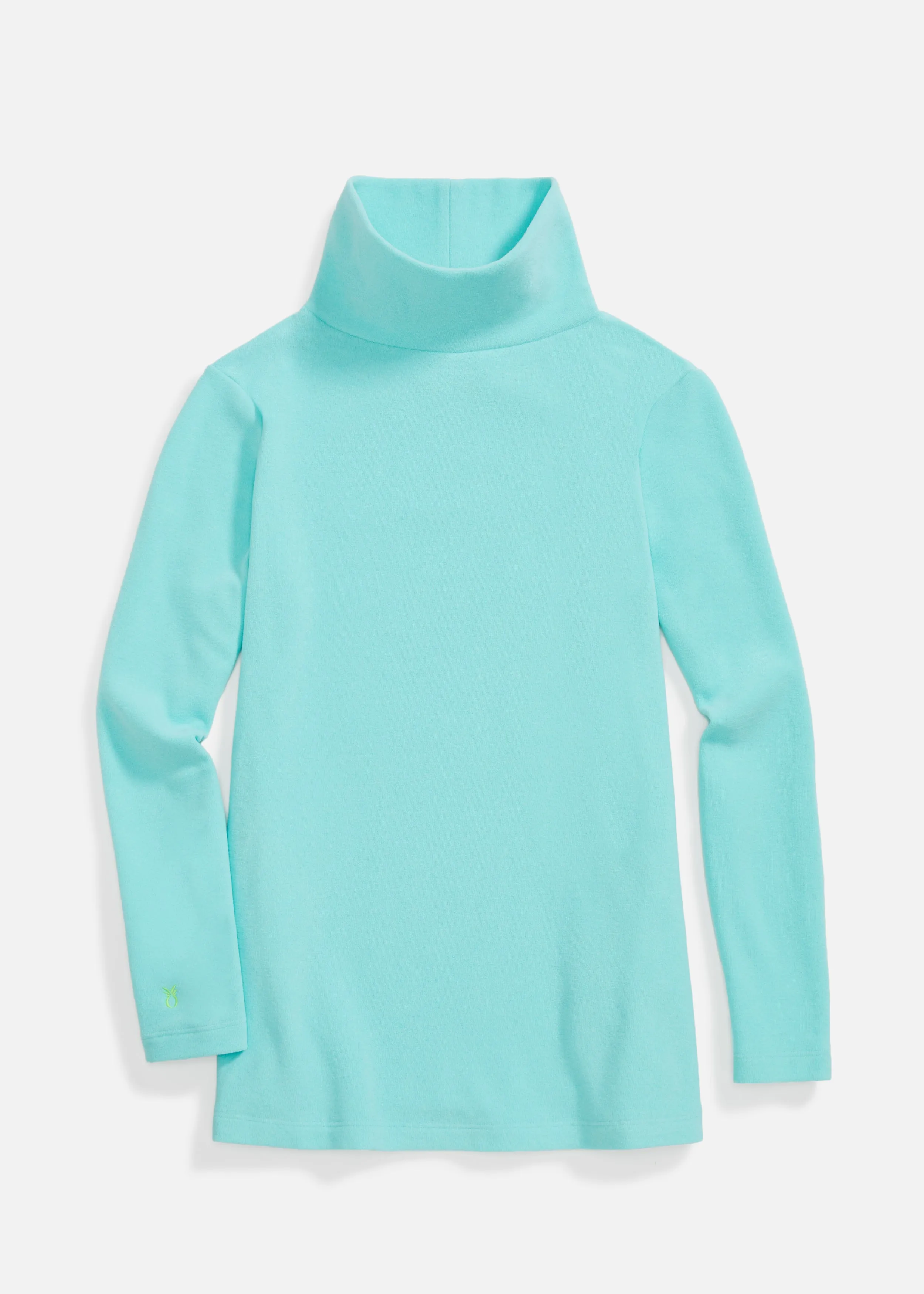 Cobble Hill Turtleneck in Terry Fleece (Mint) sold by Dudley Stephens