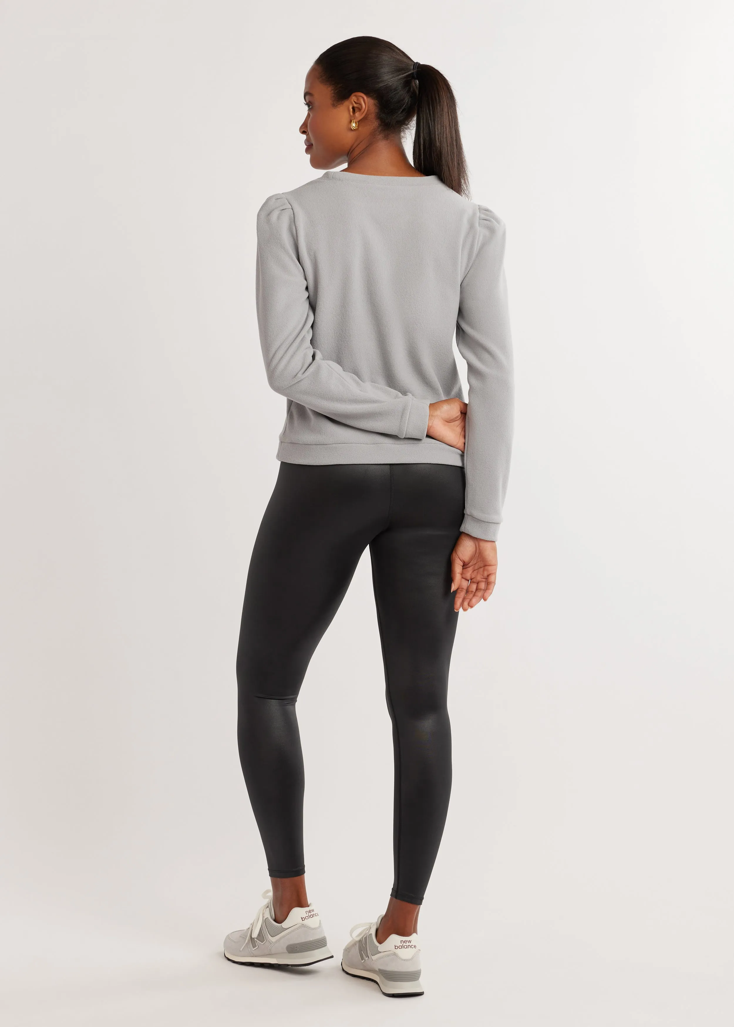 Shoreham Crewneck in Terry Fleece (Grey) sold by Dudley Stephens product image thumbnail 4