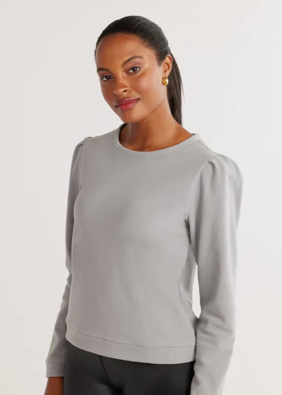 Shoreham Crewneck in Terry Fleece (Grey) sold by Dudley Stephens