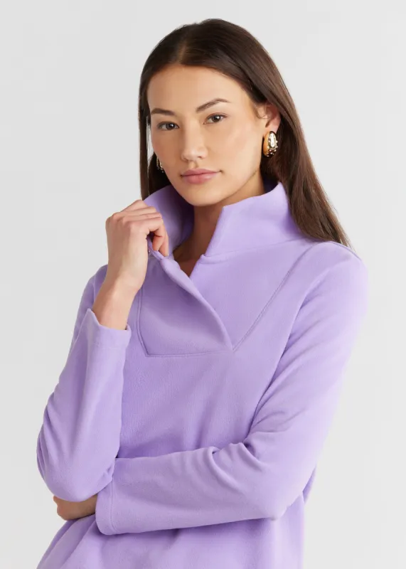 Sheffield Island Pullover in Terry Fleece (Violet) sold by Dudley Stephens