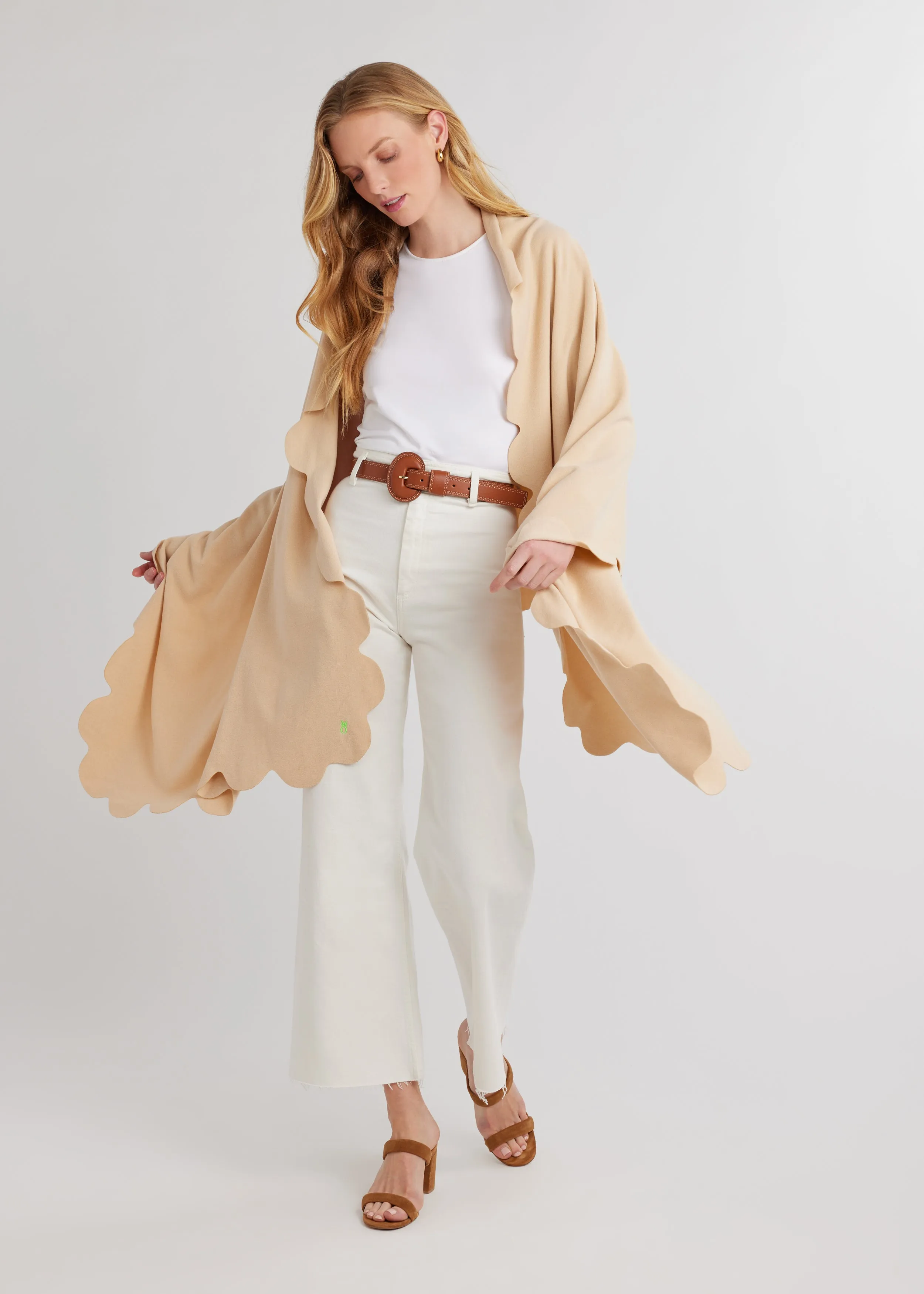 Five Mile River Scarf in Terry Fleece (Natural Blush) sold by Dudley Stephens