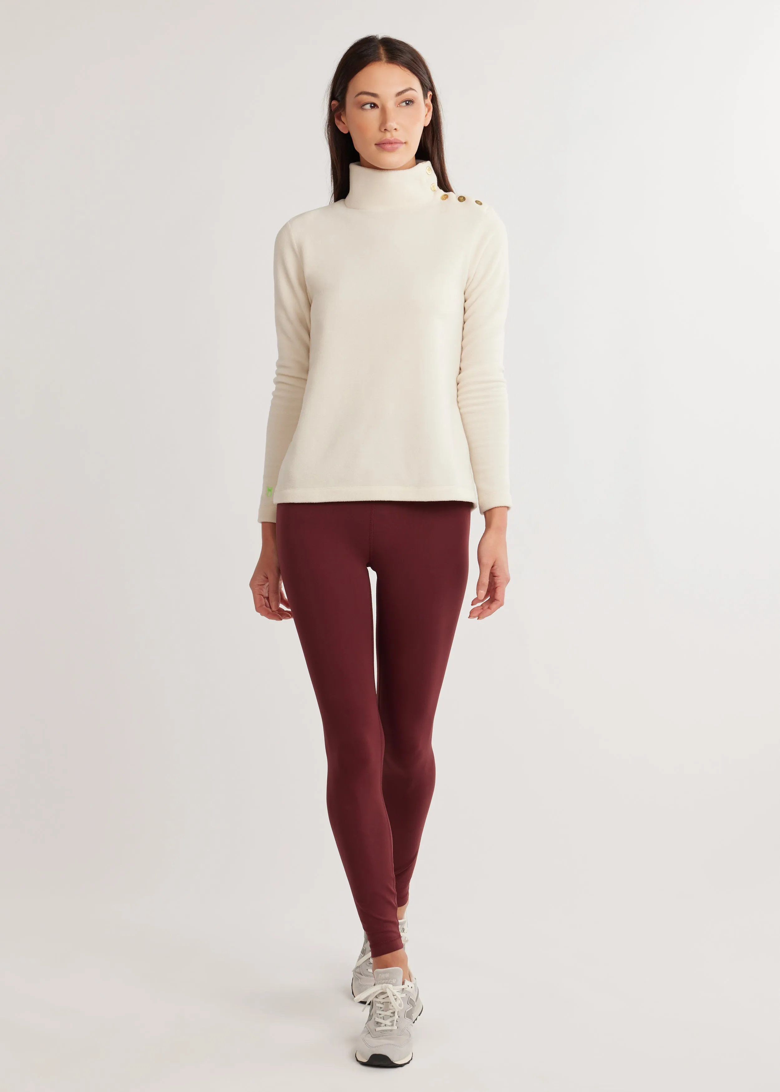 Meadow Greenpoint Turtleneck in Vello Fleece (Cream) sold by Dudley Stephens product image thumbnail 2