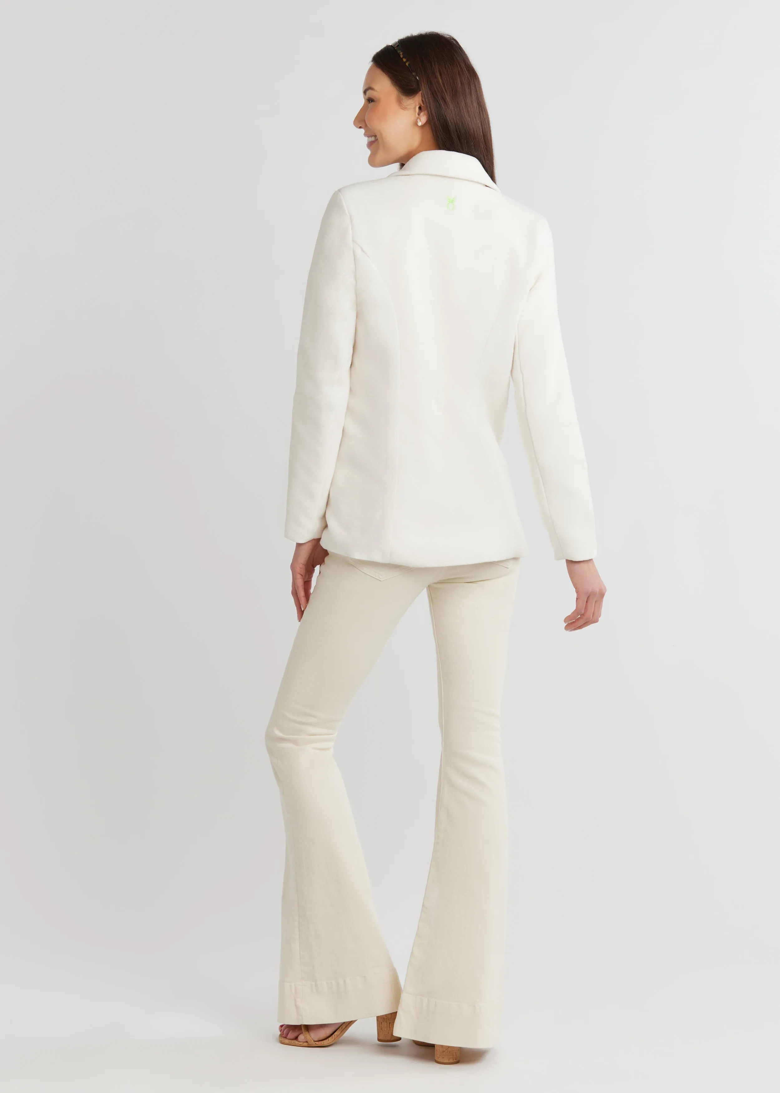 Wellington Blazer in Vello Fleece (Cream) sold by Dudley Stephens product image thumbnail 4