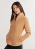 Kaki Pullover in Sherpa Fleece (Camel) sold by Dudley Stephens