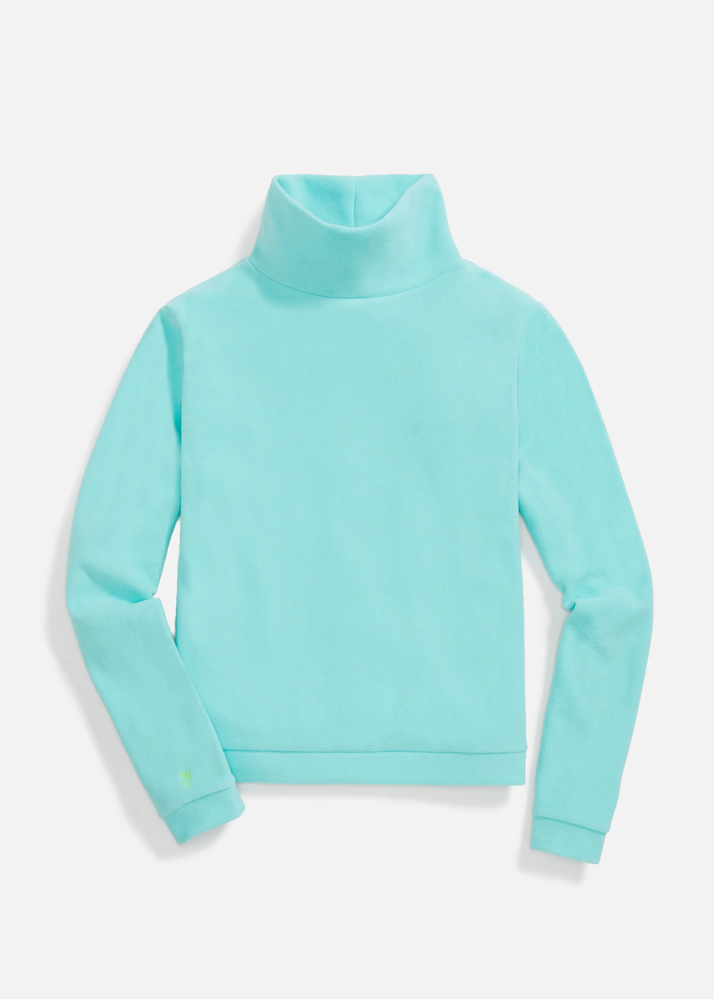Park Slope Turtleneck in Terry Fleece (Mint) sold by Dudley Stephens