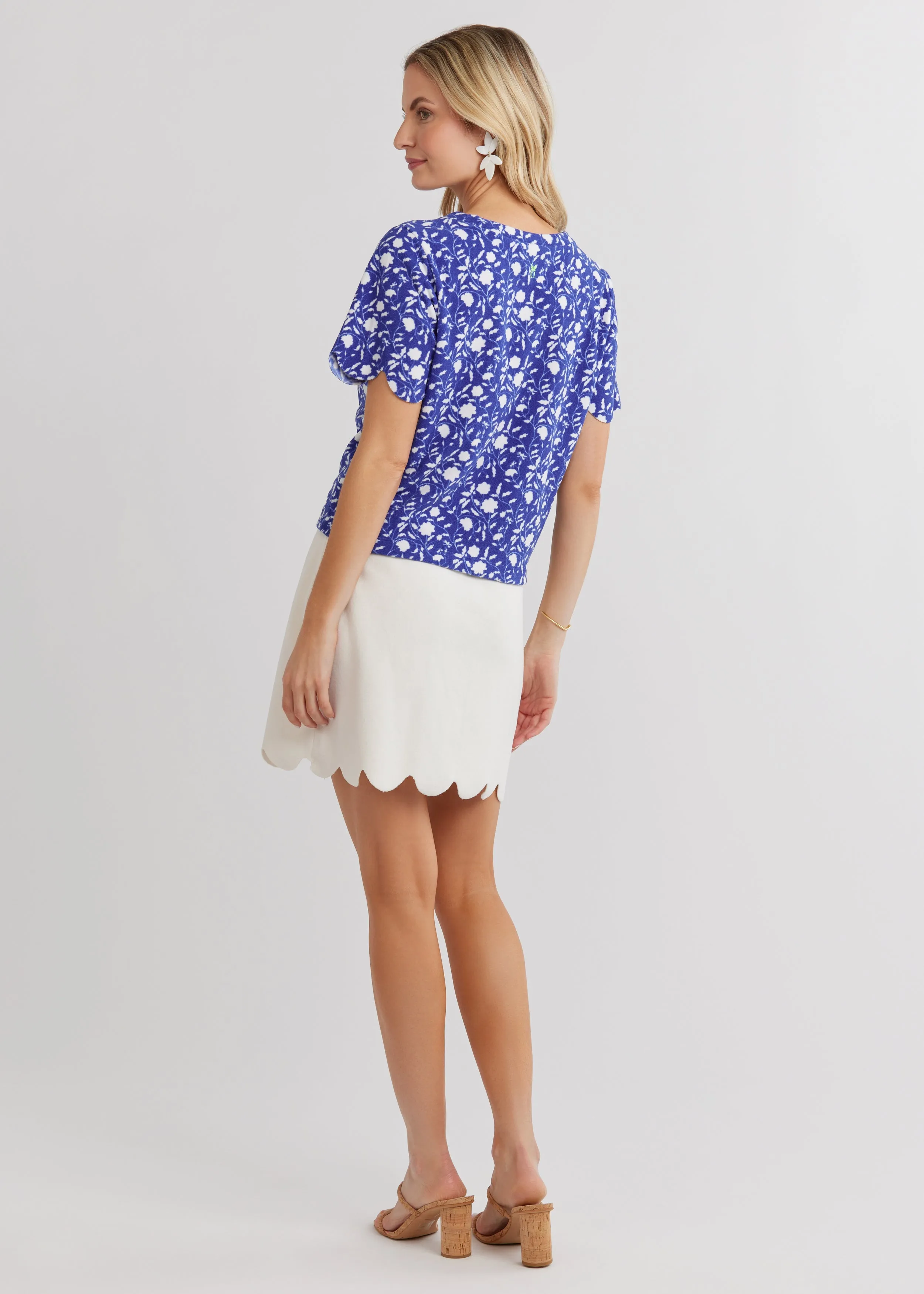 Camden Top in Terry Fleece (Blue Floral) sold by Dudley Stephens product image thumbnail 4