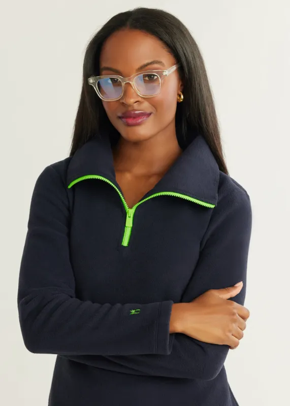 Prospect Pullover in Vello Fleece (Navy) sold by Dudley Stephens