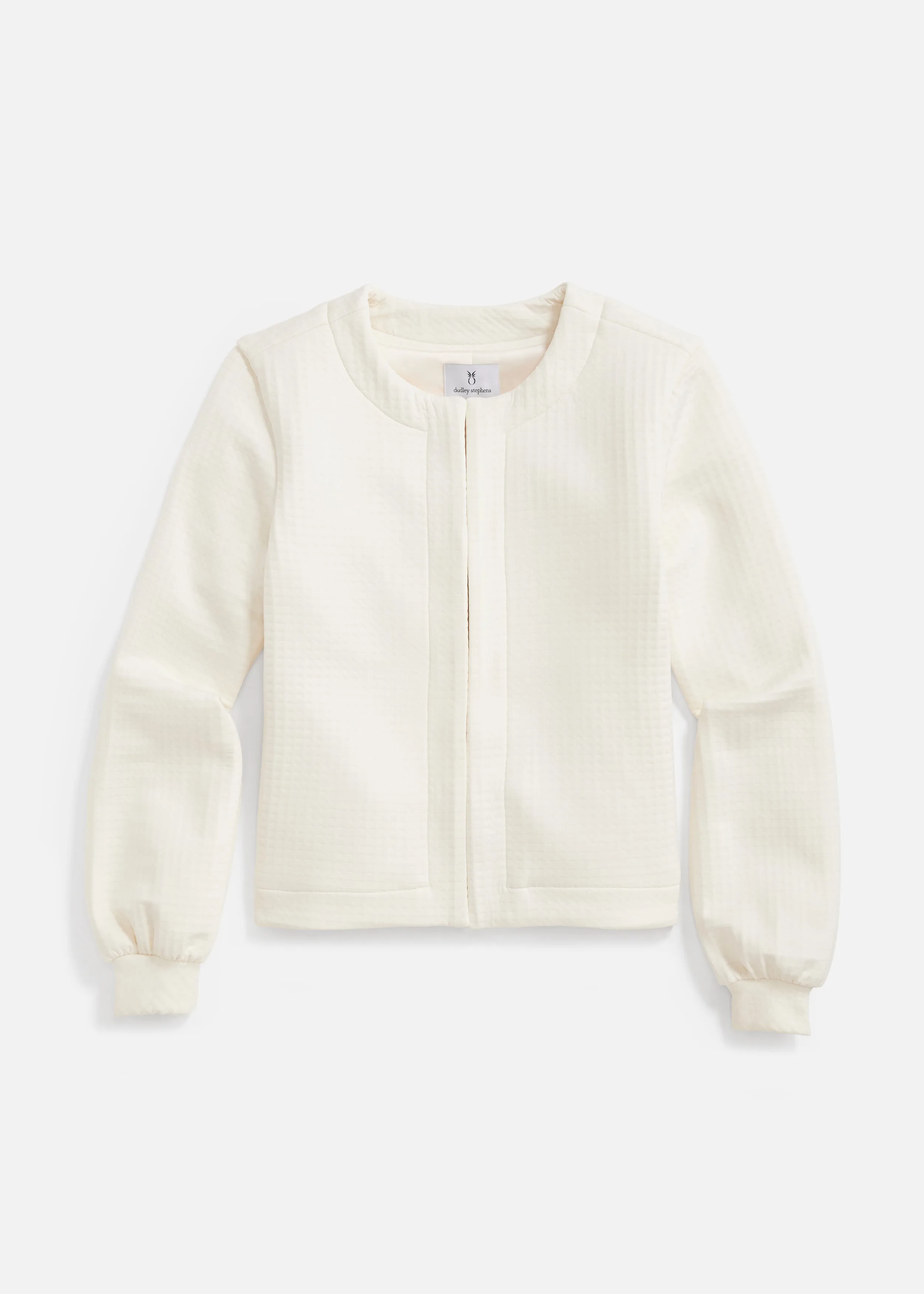 Haverhill Cardigan in Waffle (Cream) sold by Dudley Stephens product image thumbnail 5