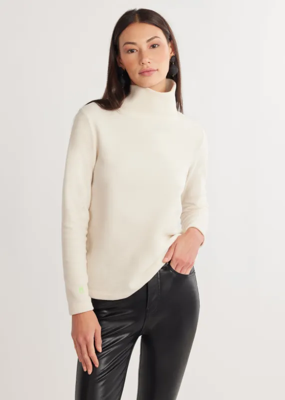 Greenpoint Turtleneck in Vello Fleece (Cream) sold by Dudley Stephens