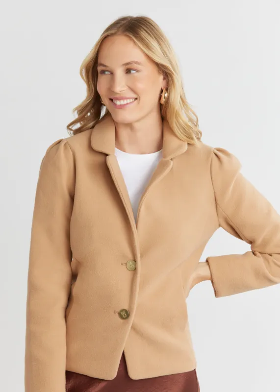 Windsor Blazer in Vello Fleece (Camel) sold by Dudley Stephens
