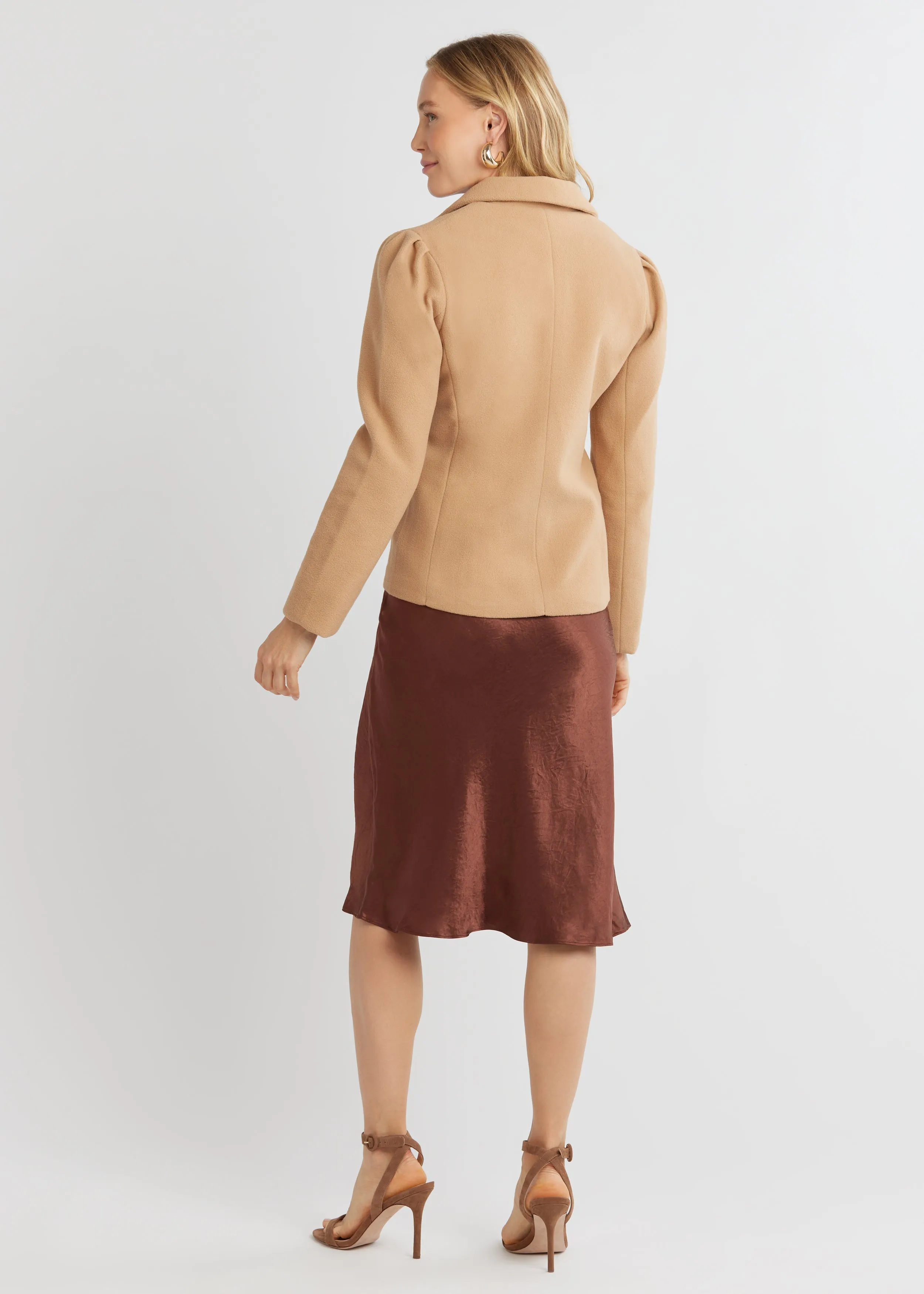 Windsor Blazer in Vello Fleece (Camel) sold by Dudley Stephens product image thumbnail 4